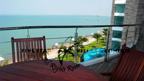 Condominium for rent at Naklua in Ananya showing the balcony views Condominium for rent at Naklua in Ananya showing the balcony views