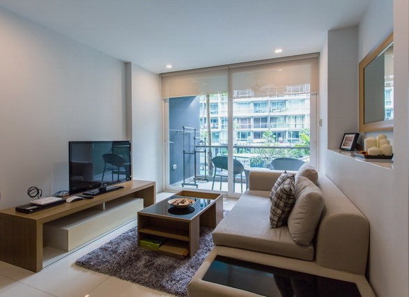 Condominium for rent Pattaya showing the living room Condominium for rent Pattaya showing the living room