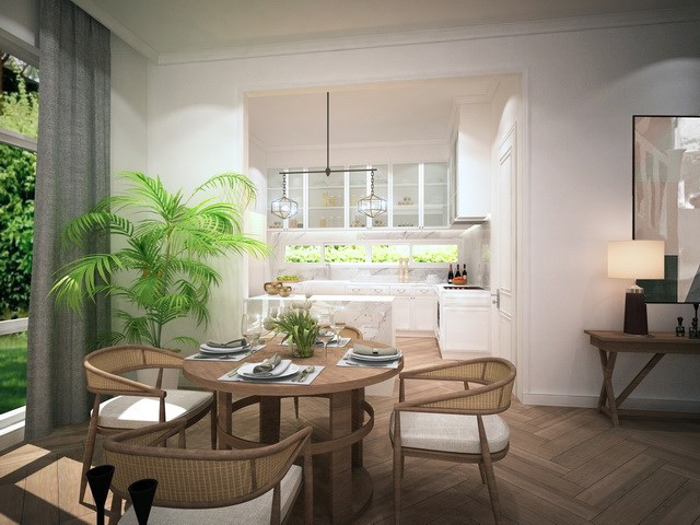 House for sale east Pattaya showing the dining area House for sale east Pattaya showing the dining area