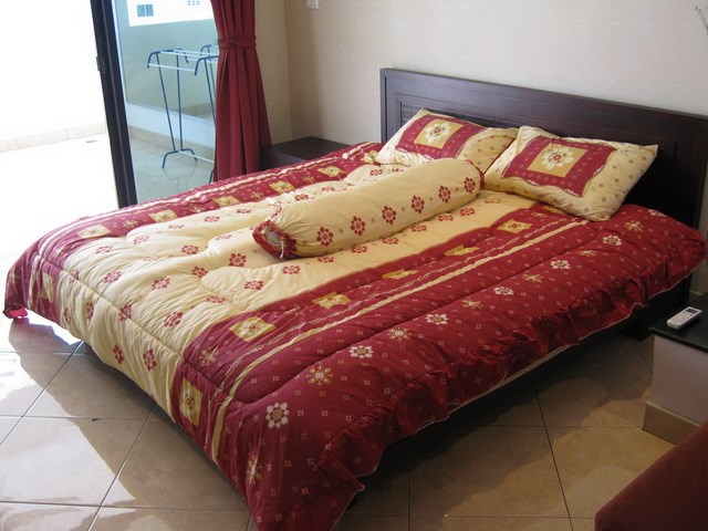Condominium for rent Jomtien showing the bedroom sleeping area Condominium for rent Jomtien showing the bedroom sleeping area