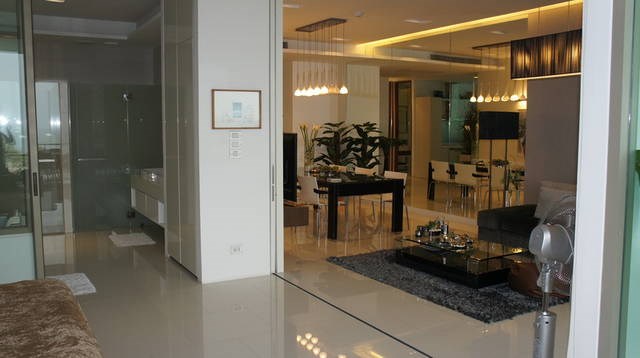 Condominium for rent Wong Amat Sanctuary looking from the master bedroom Condominium for rent Wong Amat Sanctuary looking from the master bedroom